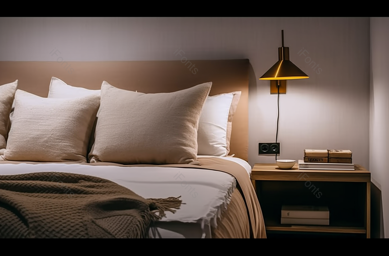 样板间卧室床头柜区域图像,高清,摄影图,摄影图片,图片大全,摄影图免费下载